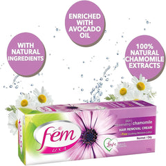 FEM USA Hair Removal Cream with Rejuvenating Chamomile - 120g