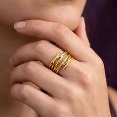 Minimal Korean Look Adjustable Ring