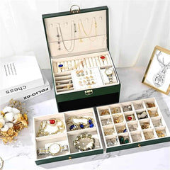 Double-Layer Jewelry Storage Box - Each