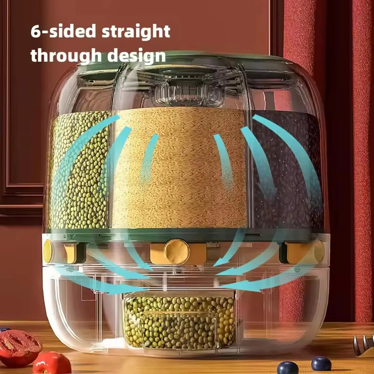 360° Rotating Grain And Cereal Dispenser