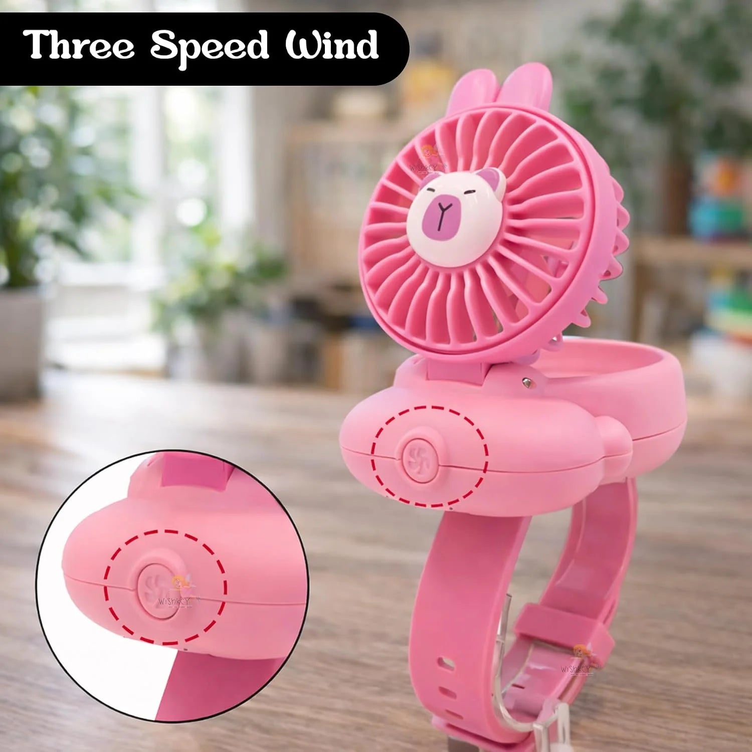 Kids Wrist Watch Fan USB Rechargeable Portable Mini Fan