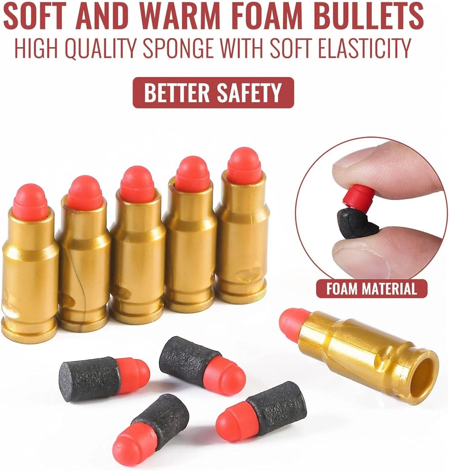 Soft Bullet Toy with Shell Ejection Magazine
