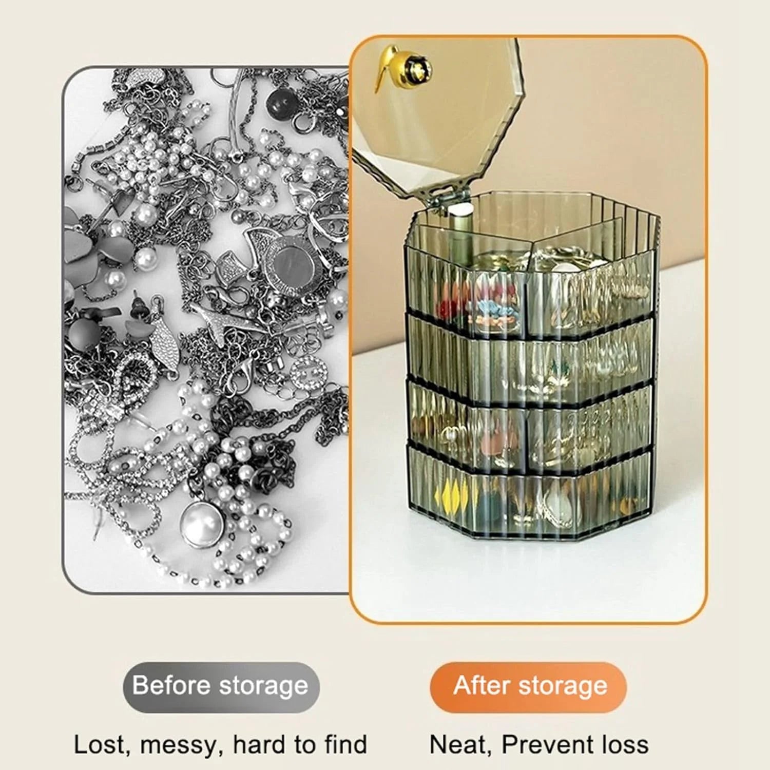 4-Layer Acrylic Jewellery Box