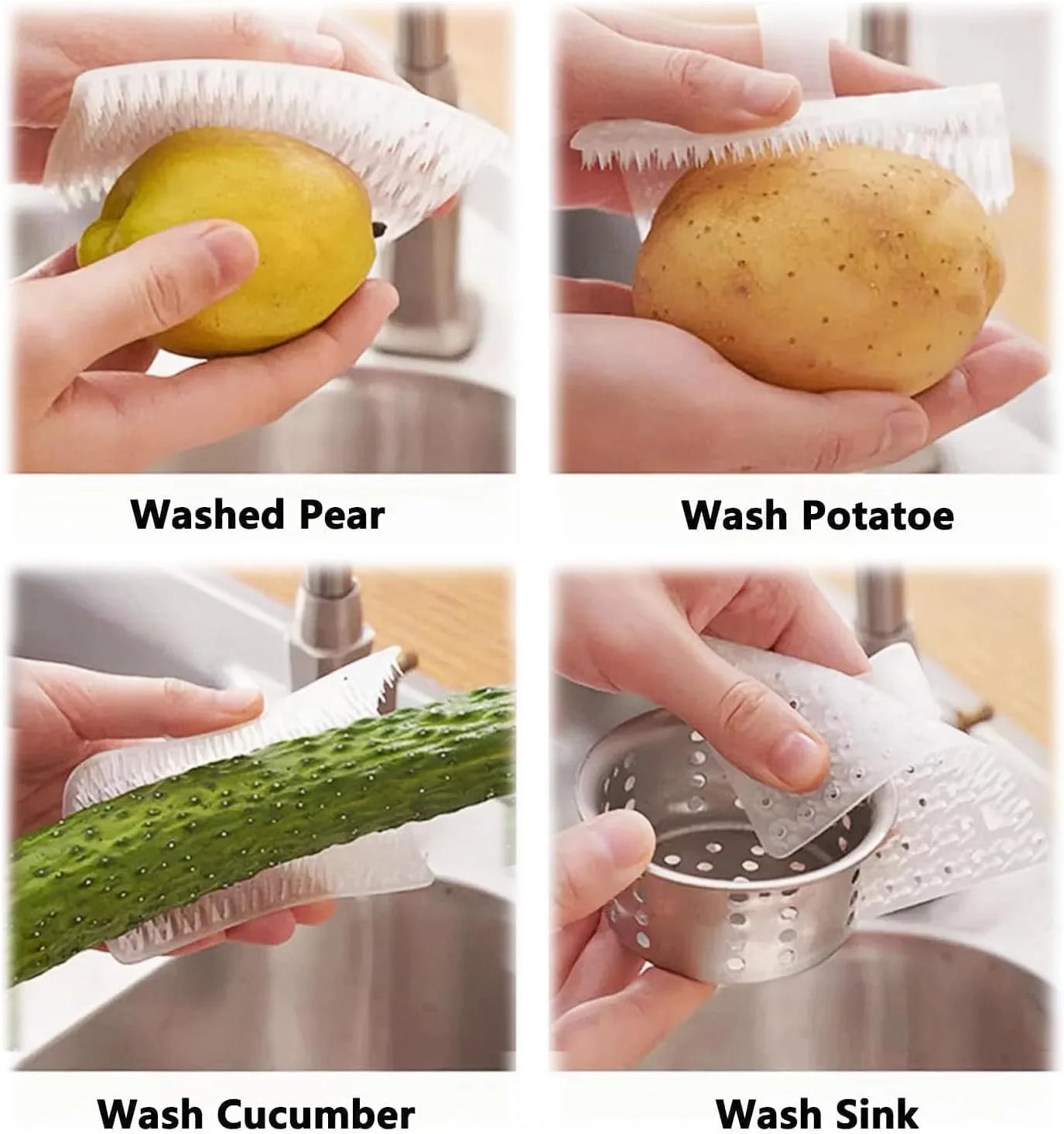 Multifunctional Flexible Scrubber Brush - Vegetable Cleaning Brushes