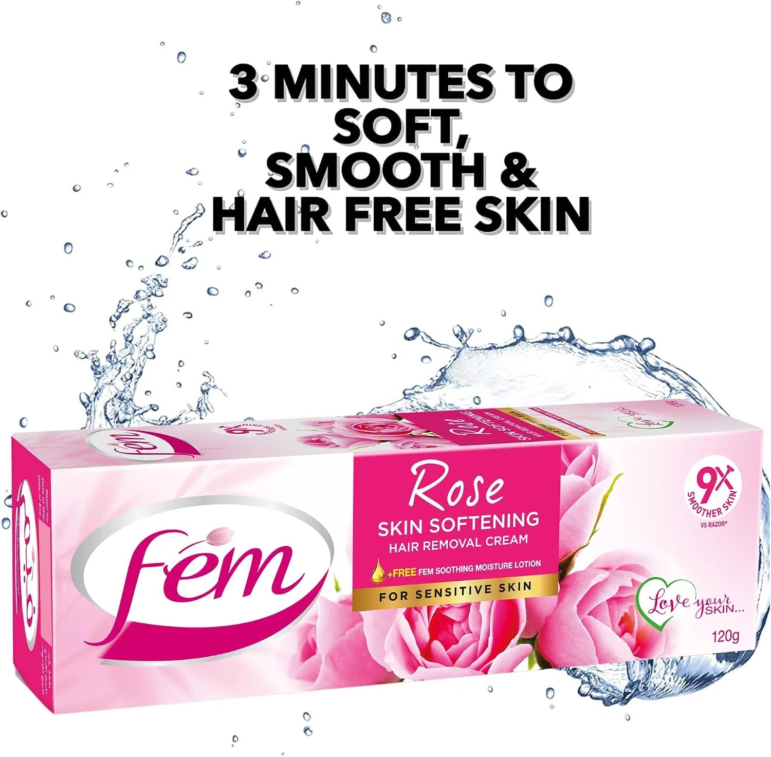 Fem U.S.A. Hair Removal Cream Rose - 120g