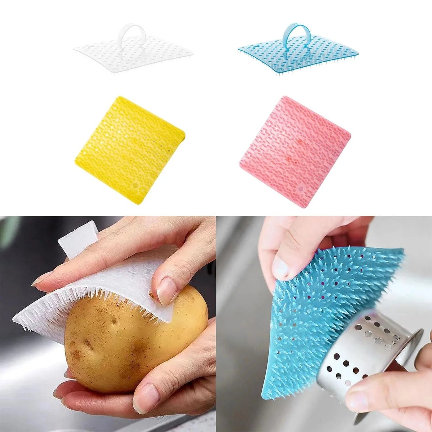 Multifunctional Flexible Scrubber Brush - Vegetable Cleaning Brushes