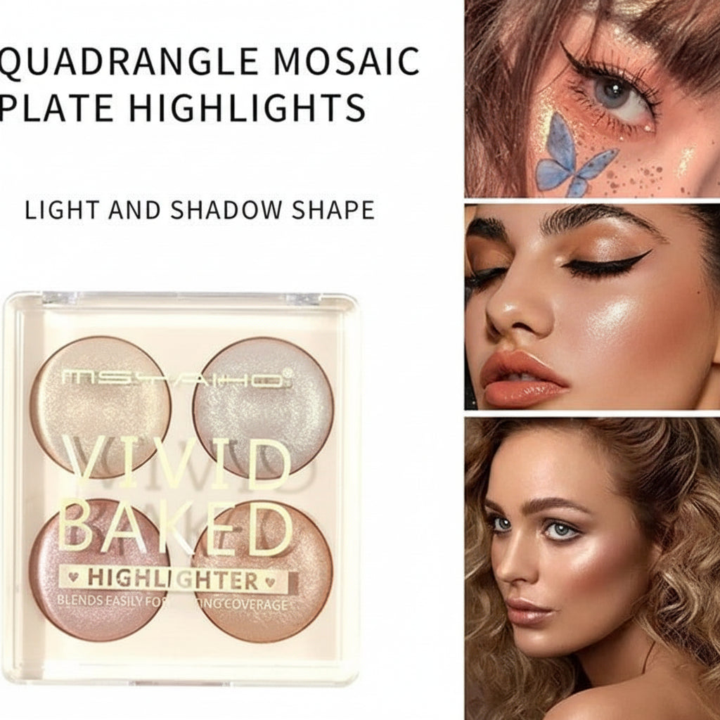 4 Colors Msyaho Highlighter Palette
