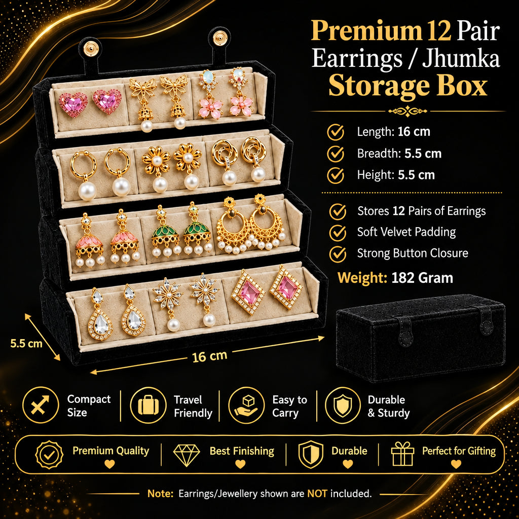 12 Pair Earring Organizer Box