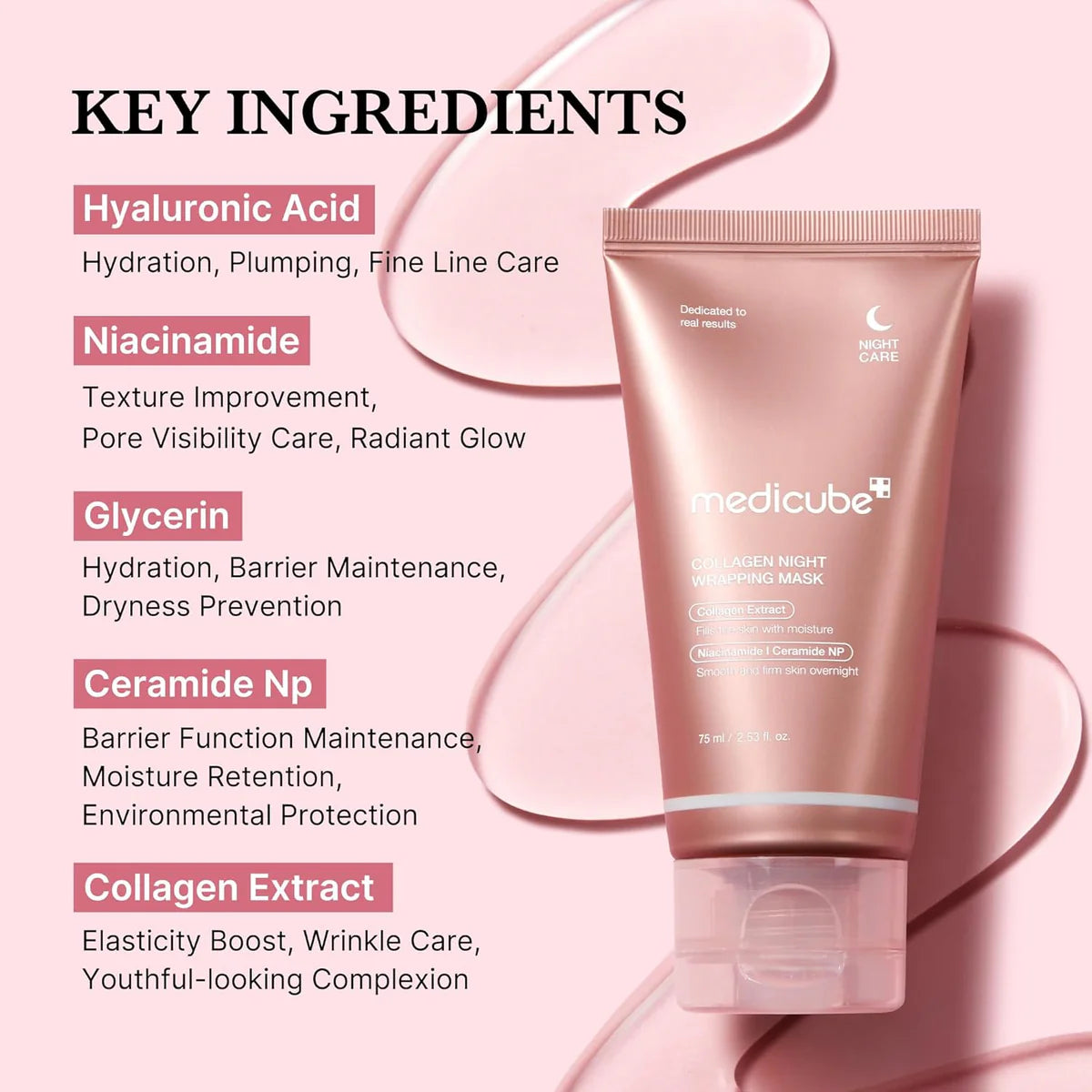Medicube Collagen Night Wrapping Mask - 75ml - Made in Korea