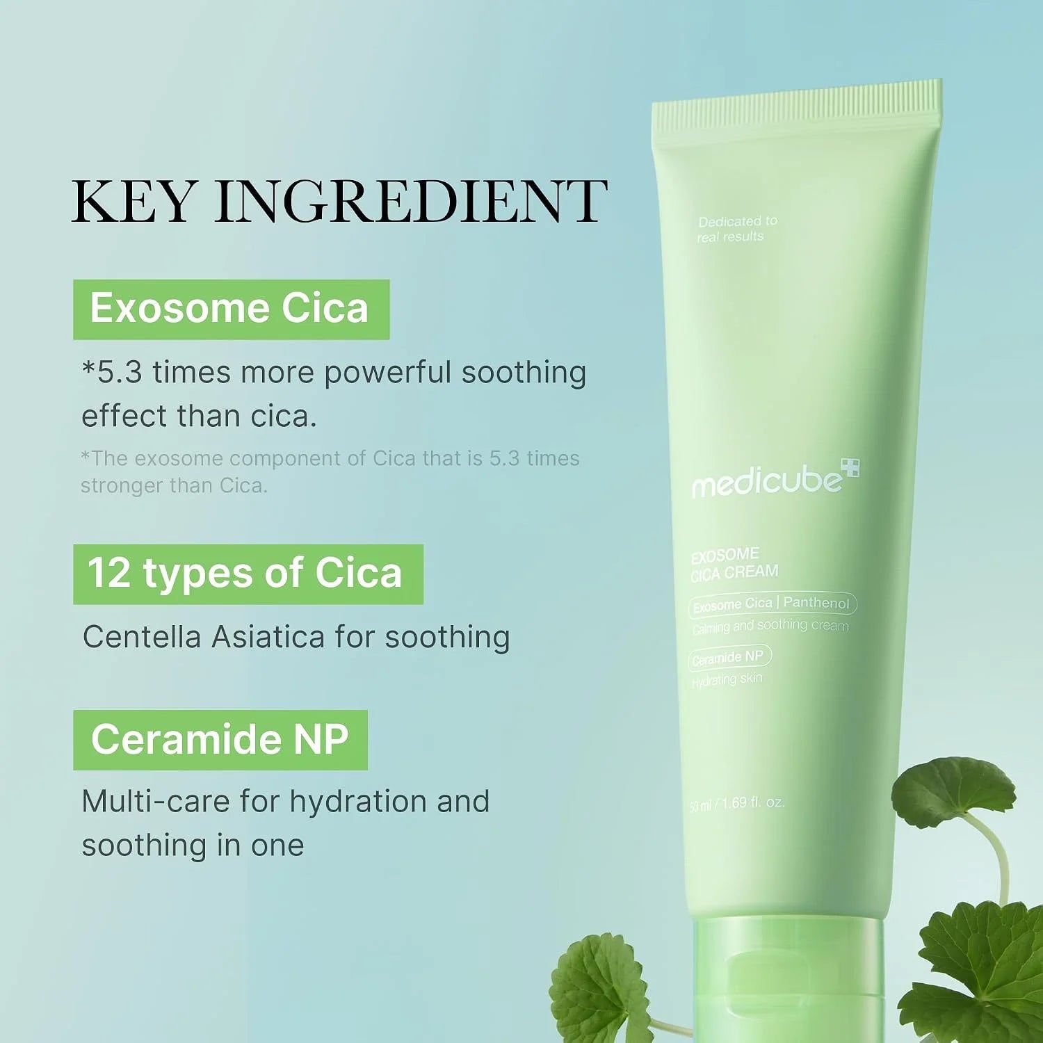 Medicube Exosome Cica Tea Tree Cream for Sensitive Skin - 50ml