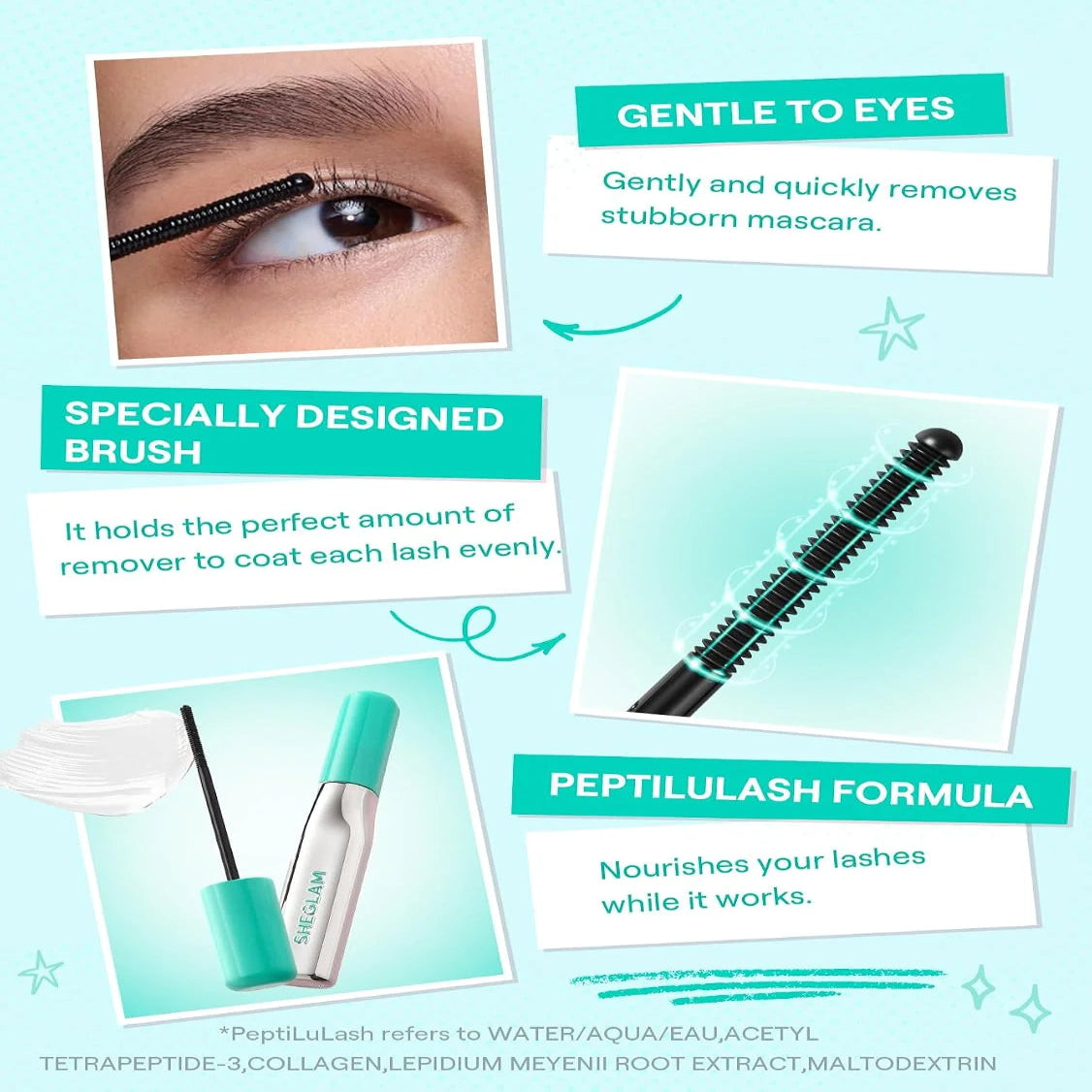 SHEGLAM Lashlighter Lash Treatment Gentle Mascara Remover  - 8ml