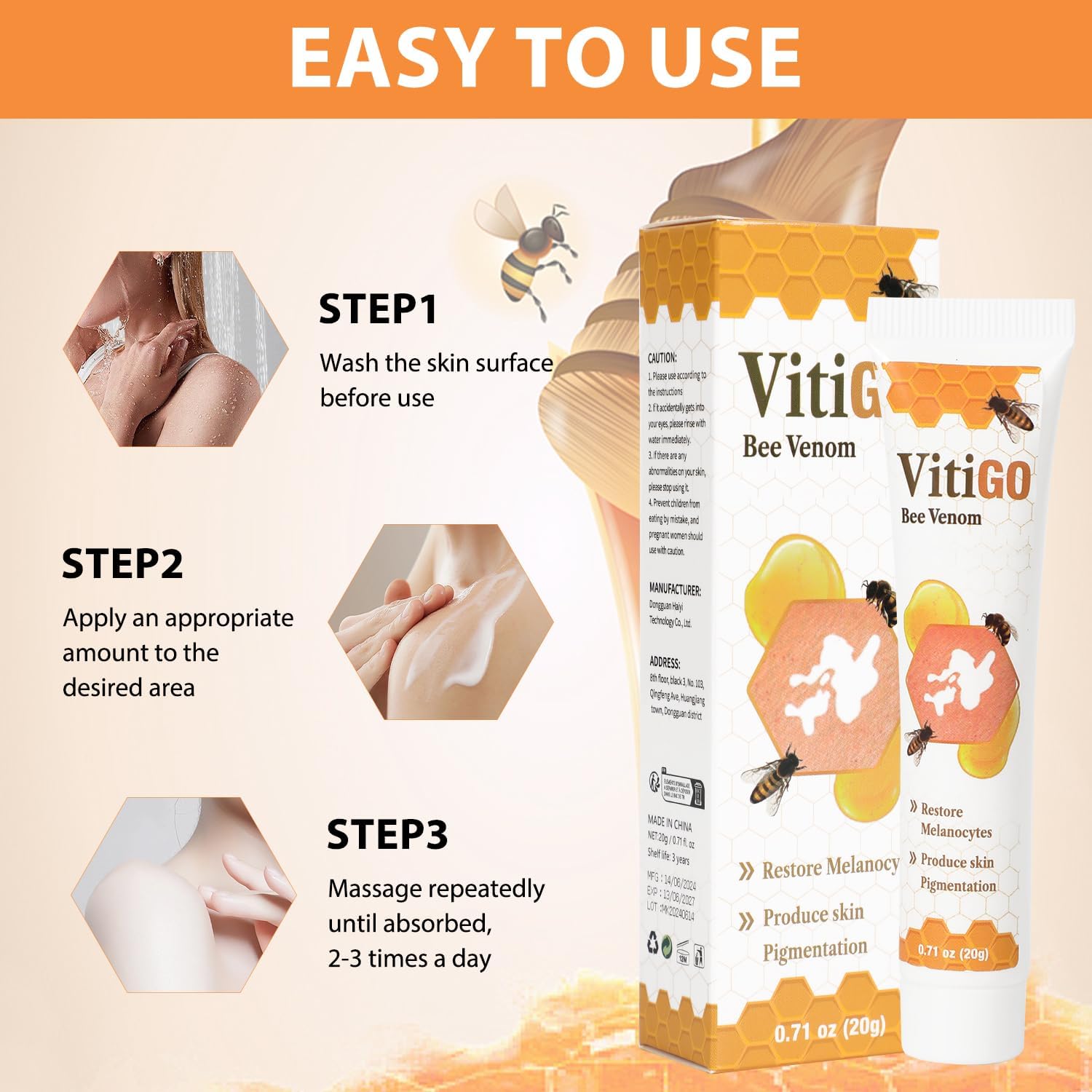 Fivfivgo VitiGO Bee Venom Correcting Cream – 20g