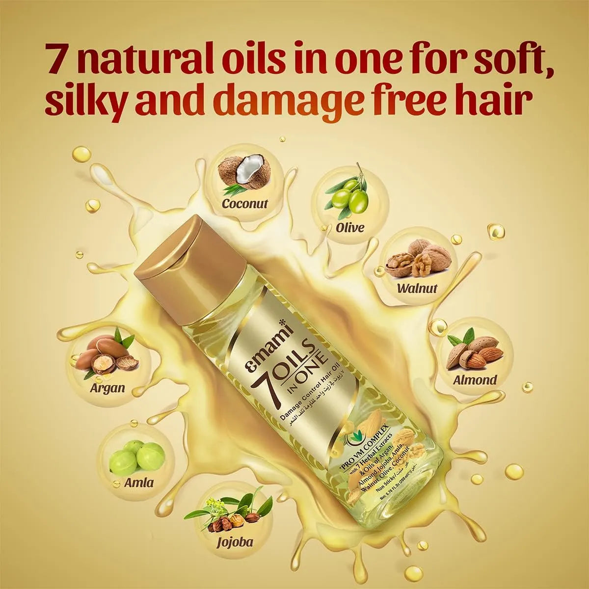 Emami 7 Oils in 1 - Damage Control Herbal Hair Oil