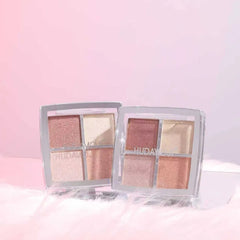Hudamoji Lightweight Powder Texture Highlighter - 4 Colors