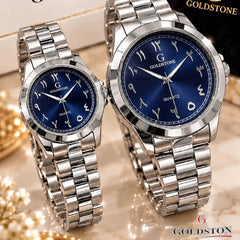 GOLDSTON Pair Set Luxury Watches for Men & Women with Brand Box