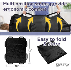 Positioning Bed Pad with Reinforced Handles - 1 Pack 43" x 36