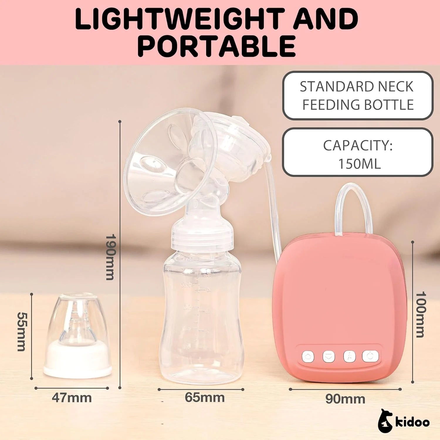 Electric Breast Pump for Soft, Comfortable and Fast Extraction