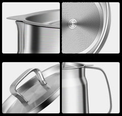 Stainless Steel Large Capacity Oil Filter Pot