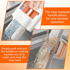 Self Squeezing Mini Mop, Wet and Dry Use Cleaning System