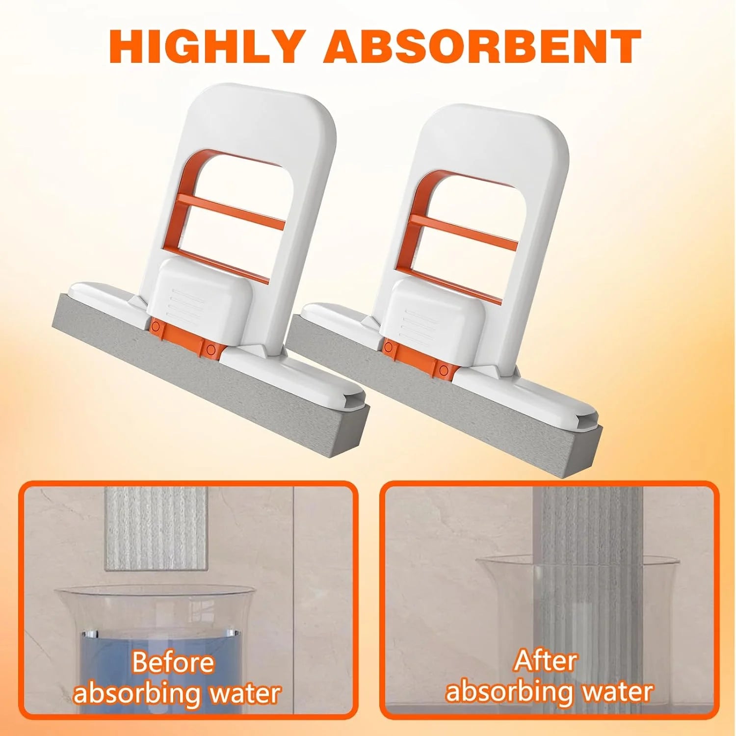 Self Squeezing Mini Mop, Wet and Dry Use Cleaning System