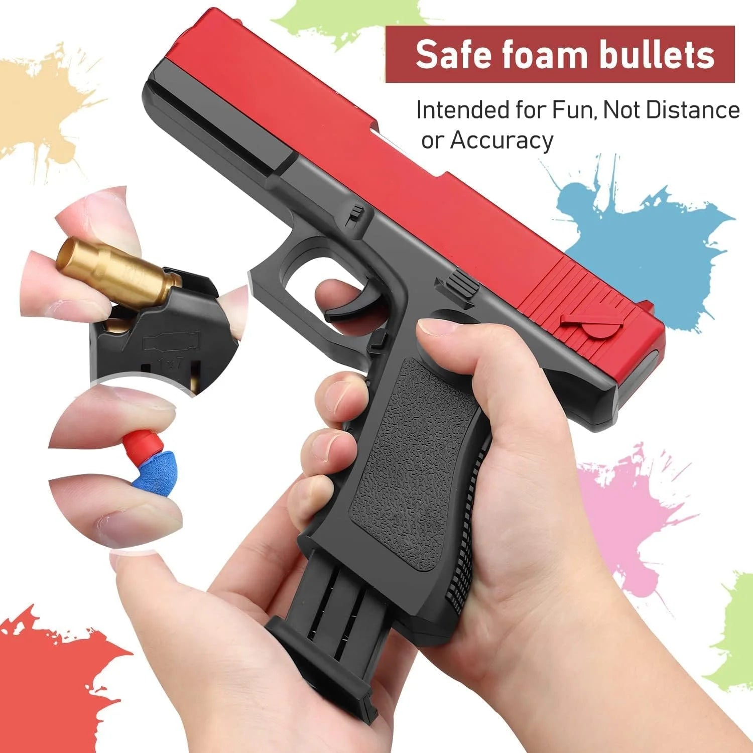 Soft Bullet Toy with Shell Ejection Magazine