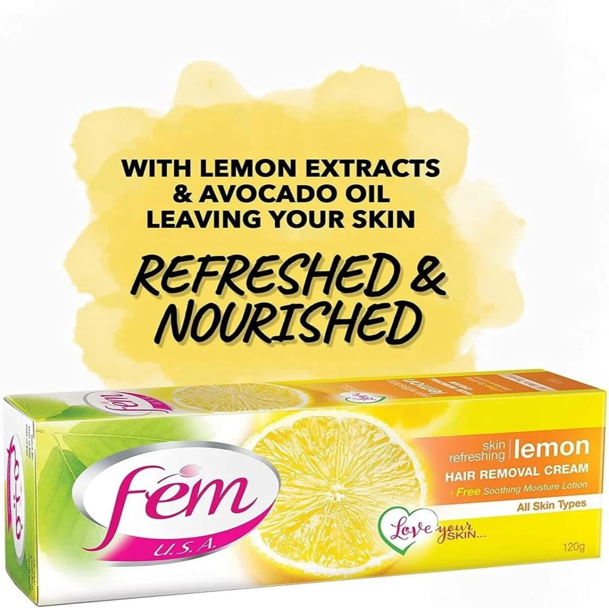Fem U.S.A. Hair Removal Cream Lemon - 120g