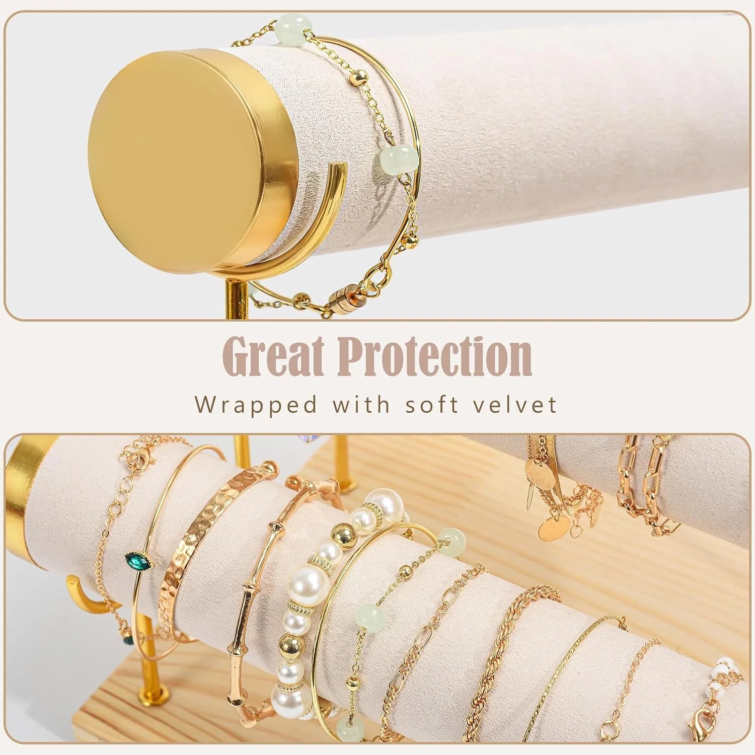 3-Tier Velvet Bracelet & Bangle Display Stand