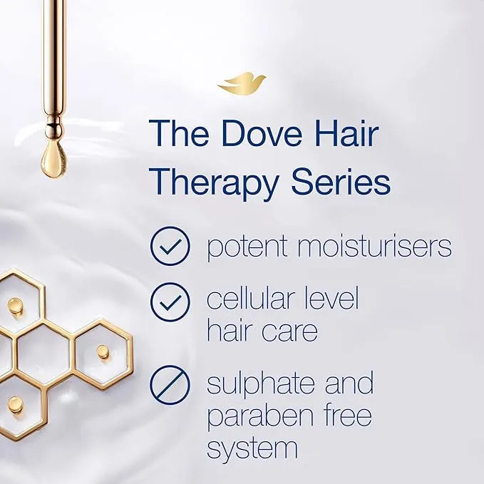 Dove Hair Therapy Breakage Remedy 0% Sulfates Nutrient-Lock Serum Shampoo 400ml