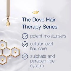 Dove Hair Therapy Breakage Remedy 0% Sulfates Nutrient-Lock Serum Shampoo 400ml