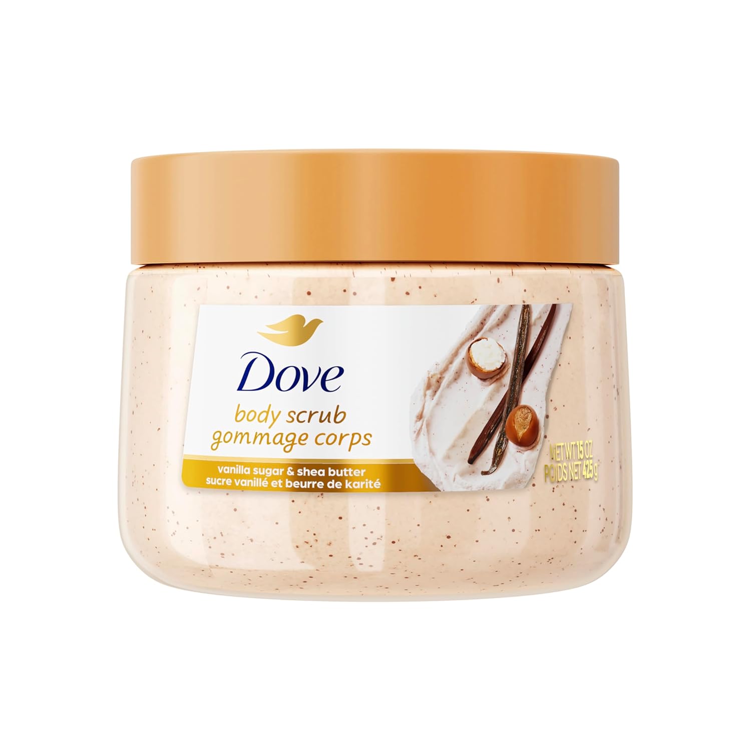 Dove Vanilla Sugar & Shea Butter Body Scrub  - 425g
