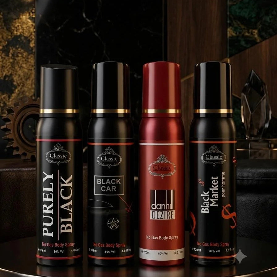 Classic Body Spray - Pack of 4