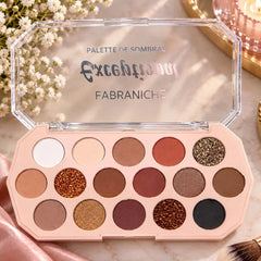 Fabraniche Exceptional Clear Case Eyeshadow Palette - 16 Shades