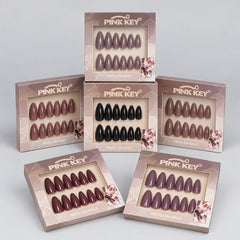 PINK KEY Artificial Press On Nails