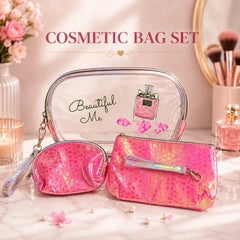 3 in 1 Cosmetic Travel Pouch – Each
