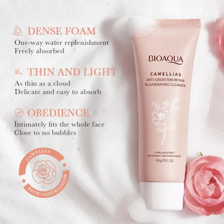 Bioaqua Camellia Facial Cleanser Skin Care Face Wash - 80g