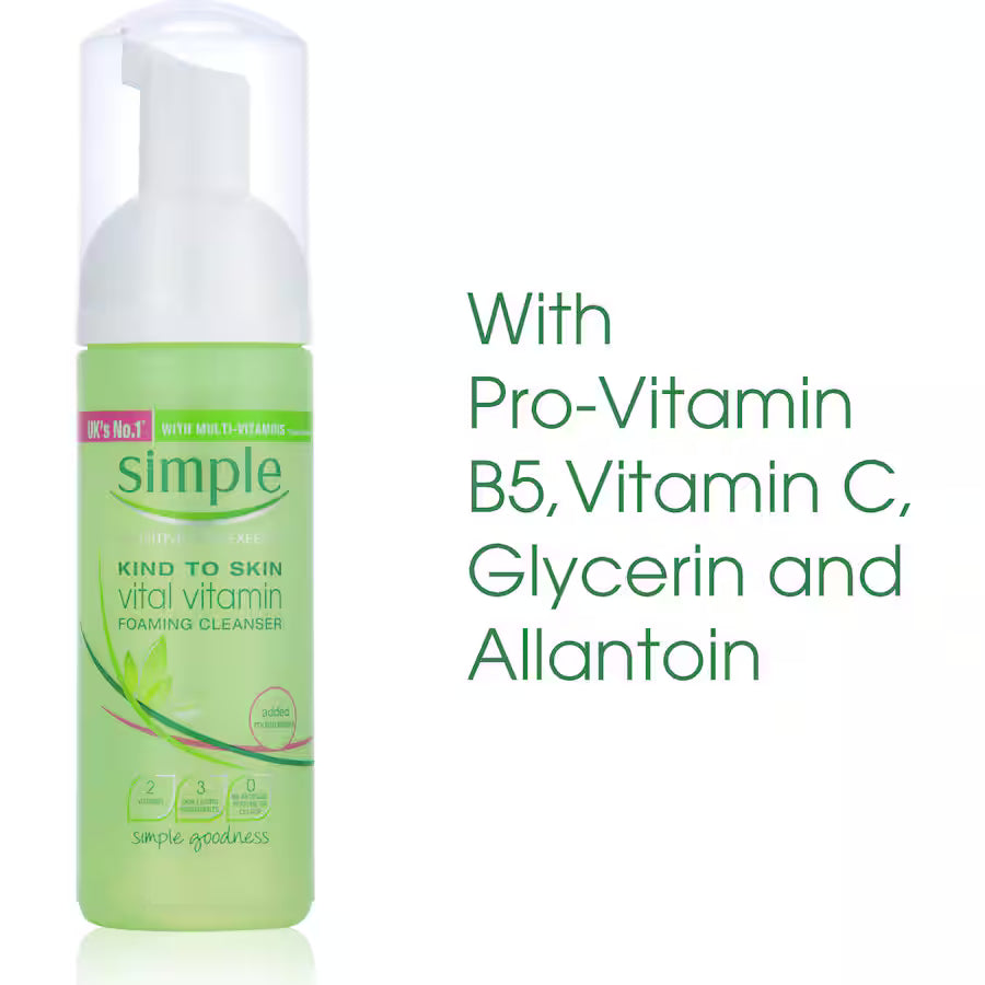 Simple Kind to Skin Vital Vitamin Foaming Cleanser  - 150ml