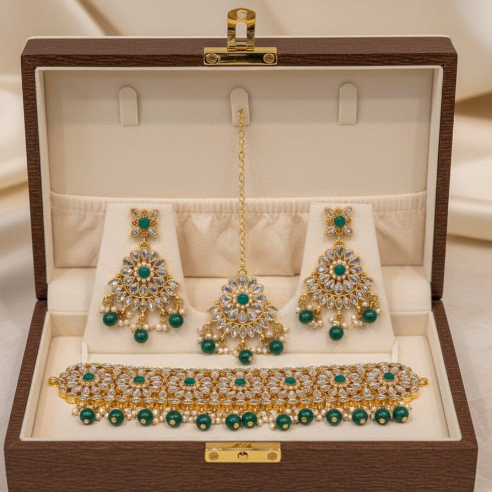 Kundan Shisha Choker set