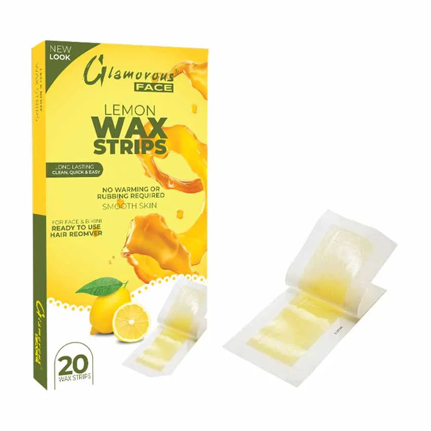 Glamorous Face Body Wax Strips - 4 Flavors