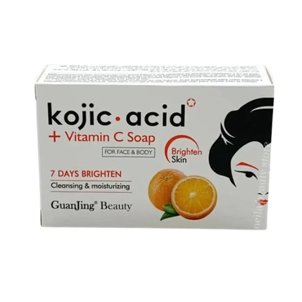 Guanjing Kojic Acid Moisturizing And Whitening Orange Soap for Face and Body