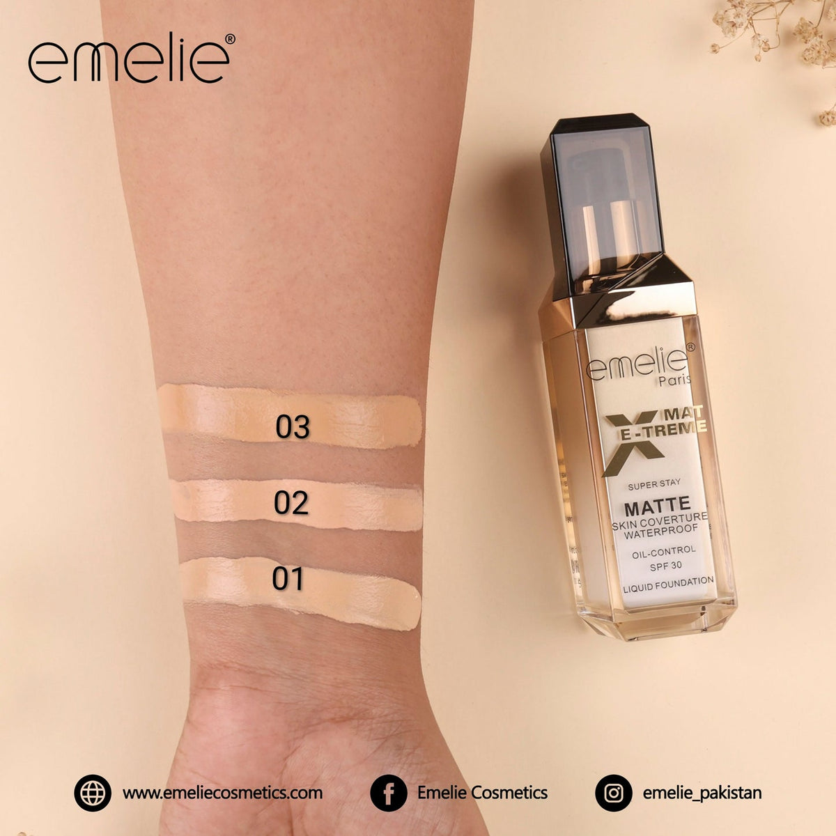 EXTREME Matte SUPER STAY Liquid Foundation - 30ml - SPF 30