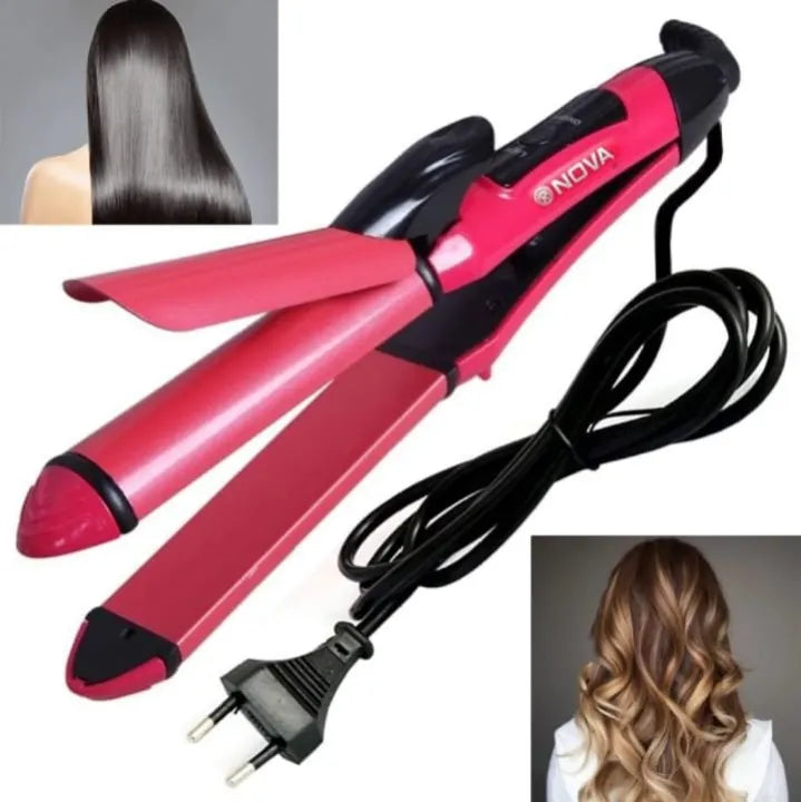 Nova 2-in-1 Professional Hair Curler & Hair Straightener