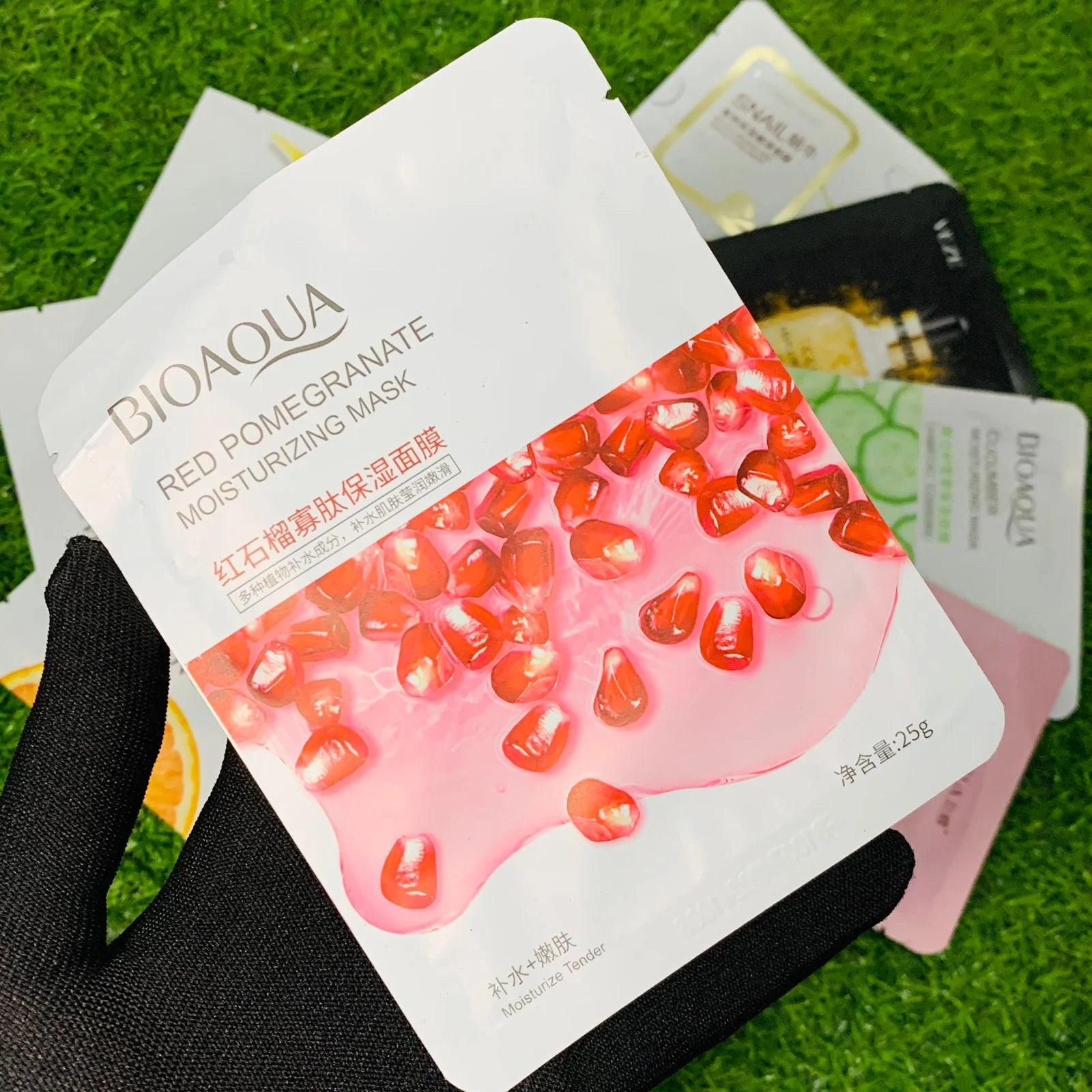 Moisturizing Face Sheet Masks - 10pcs