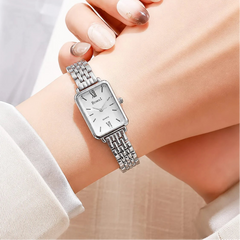Elegant Small Rectangular Quartz Watch