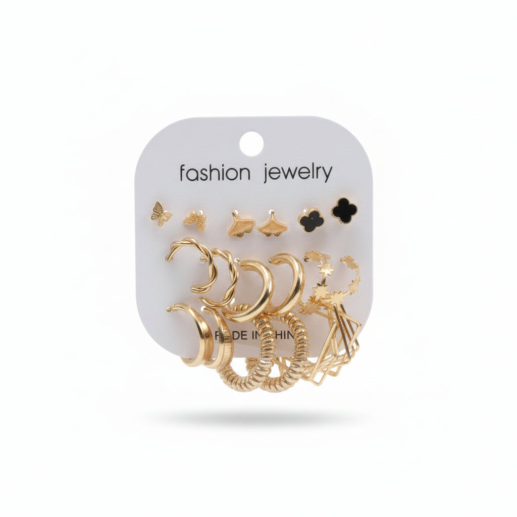 Fashion Jewellery 9 pair combo earings Set