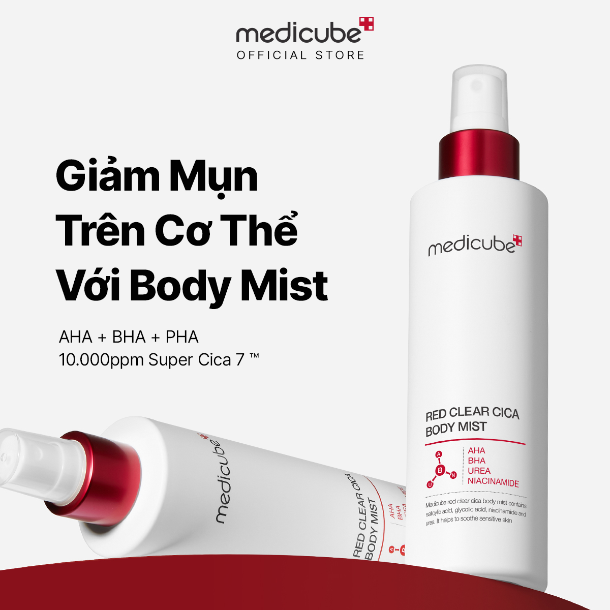 Medicube Red Clear Cica Body Mist  Acne-Reducing Body Spray- 200ml