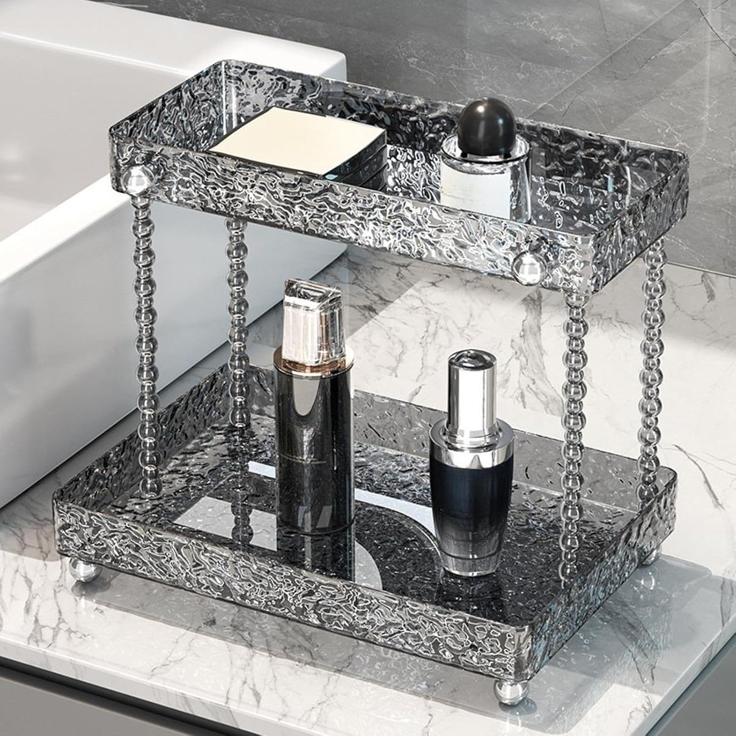 Acrylic 2 Layer Counter Organizer