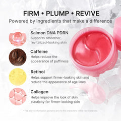 Medicube PDRN Pink Caffeine Collagen Eye Patch - 60 Patches