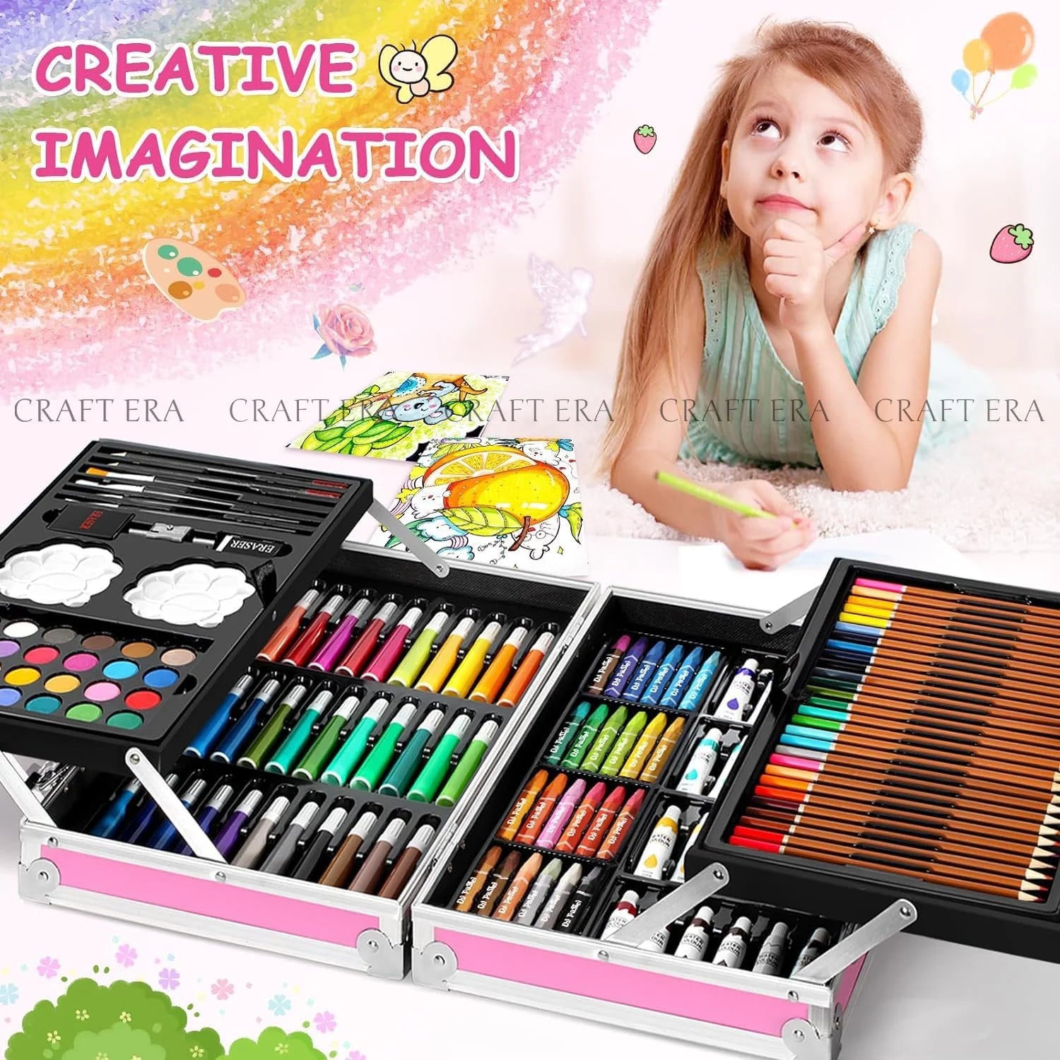 Art Set Premium Briefcase 4-Sides - 145 Pcs