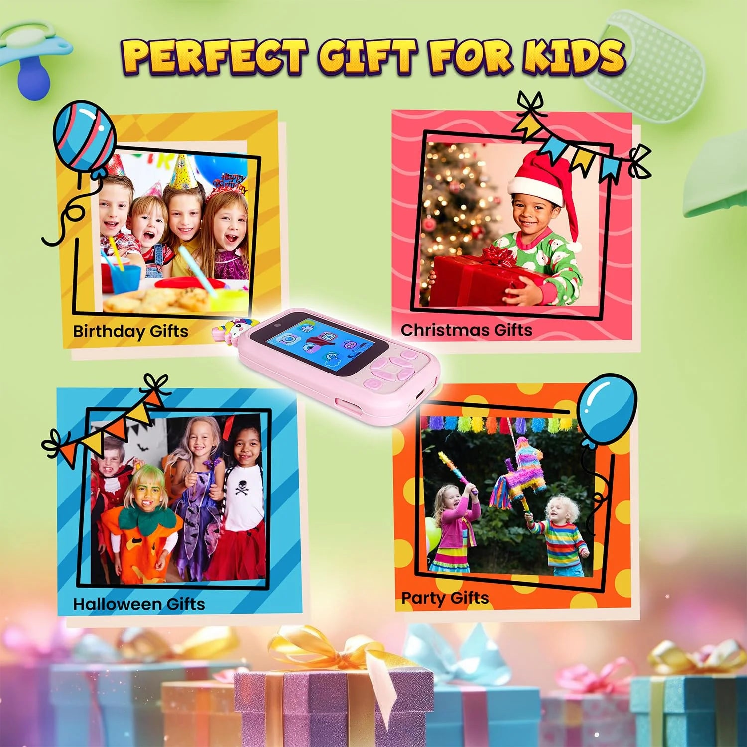 Learning Play Toy Mobile Phone with Dual Camera