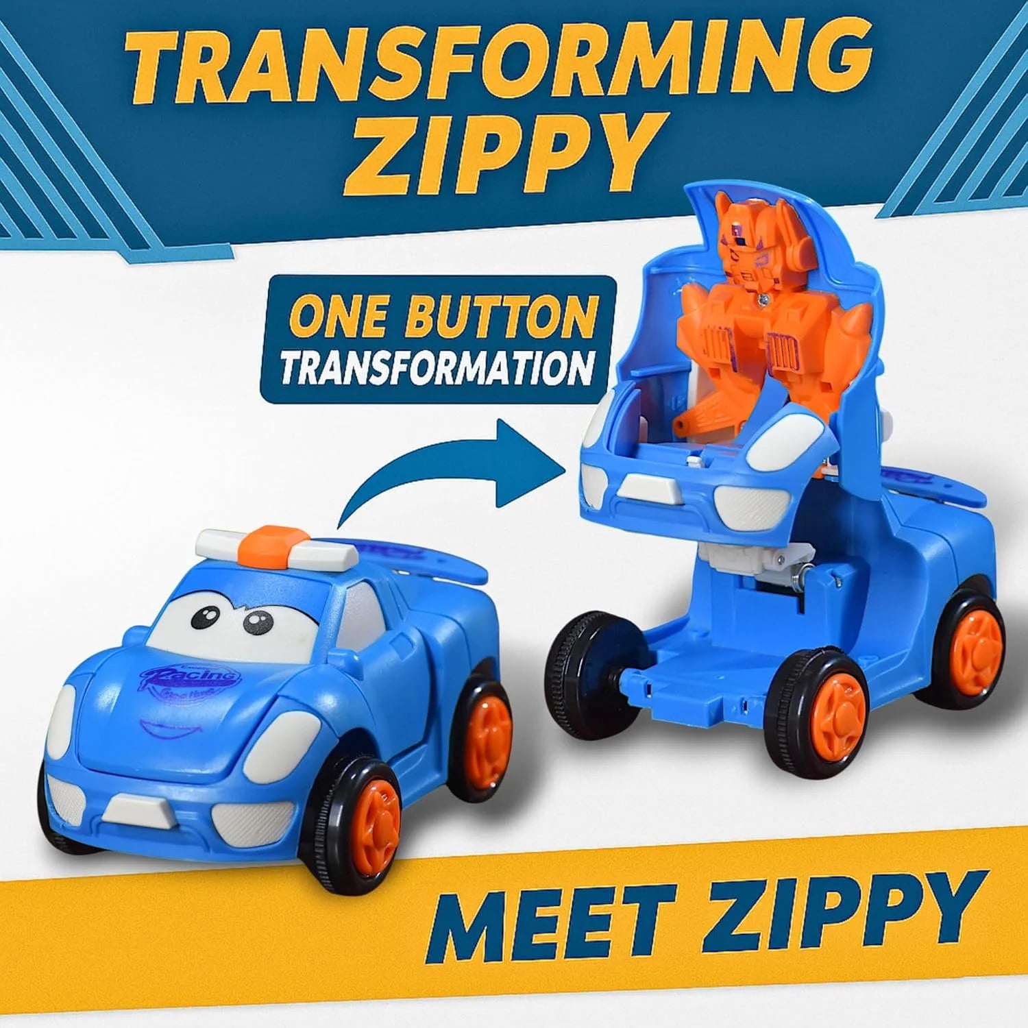 Transforming Toy Car – 2-in-1 Robot & Car Toy for Boys & Girls